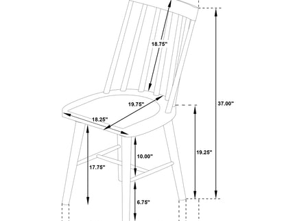 6 Piece Extension Leaf Dining Set With Expandable Table, Spindle Back Chairs And Bench - Natural