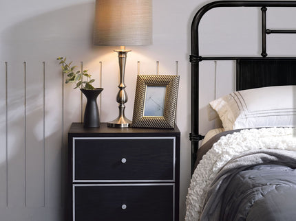Jabir - Accent Table - Black / Silver