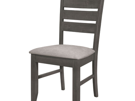 Padded Seat Side Chairs With Tapered Slats (Set of 2)
