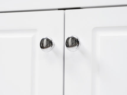 Bathroom Vanity Cabinet Only, 6 Soft Close Drawers & Double Doors - White