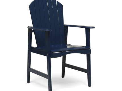 Outdoor Weather Resistant Acacia Wood Adirondack Dining Chairs (Set of 2)