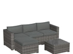 Dark Gray / 3 Pc. Sofa, Ottoman, Coffee Table