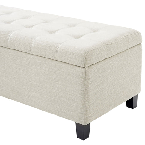 Upholstered Storage Ottoman Bench