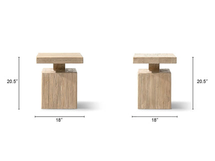 Calder - Square Side Table - Natural