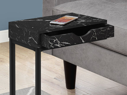 Accent Table, C - Shaped Contemporary & Modern Elegant Design