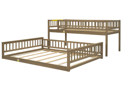 Bunk Bed With Ladder And Guardrails