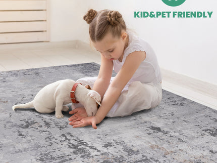Marfi - 5' X 7' Abstract Area Rug - Ivory / Taupe