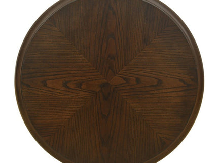 Philippe - Round End Table With Shelf - Brown
