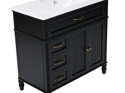 Bathroom Vanity With Sink, Freestanding Cabinet & Drawers