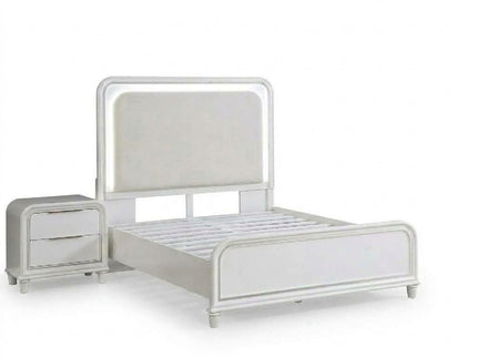 Bedroom Sets With LED Lights And Panel Headboard