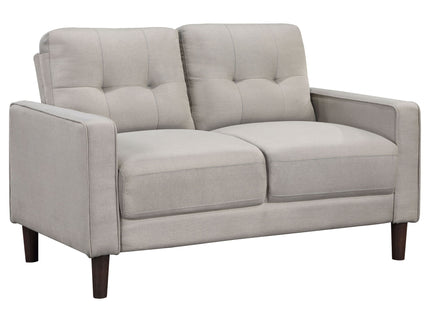 Harvey - 2 Piece Upholstered Tufted Sofa Set - Beige