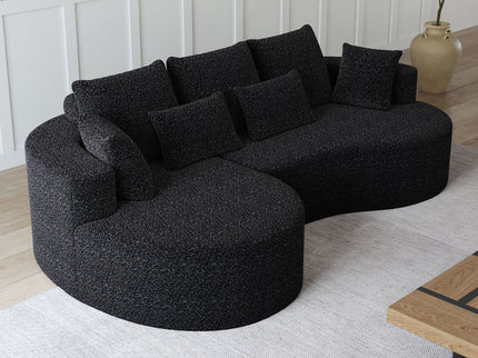 Curved Oversized Sectional Sofa With Extra Deep Seat