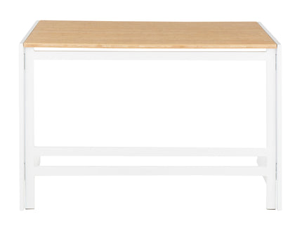 Roman - Industrial Office Desk - White / Natural