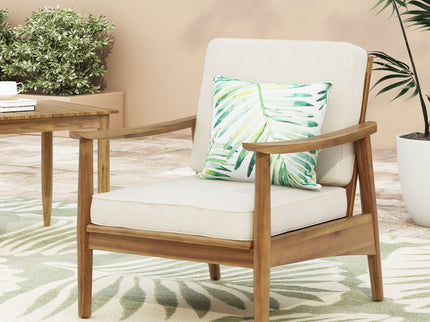 Emmry - Outdoor Acacia Wood Club Chair