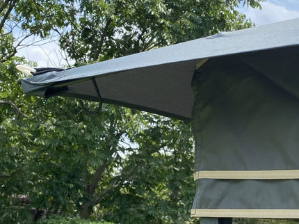 Patio Gazebo Tent With Ventilated Double Roof And Mosquito Net For Backyard Or Garden