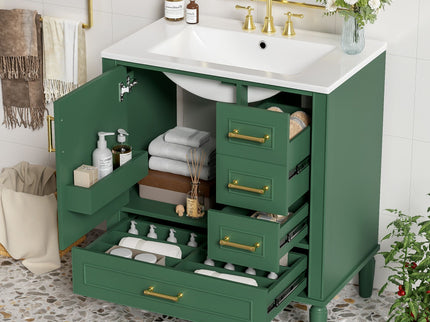 Traditional Bathroom Vanity Set With Soft Close Doors